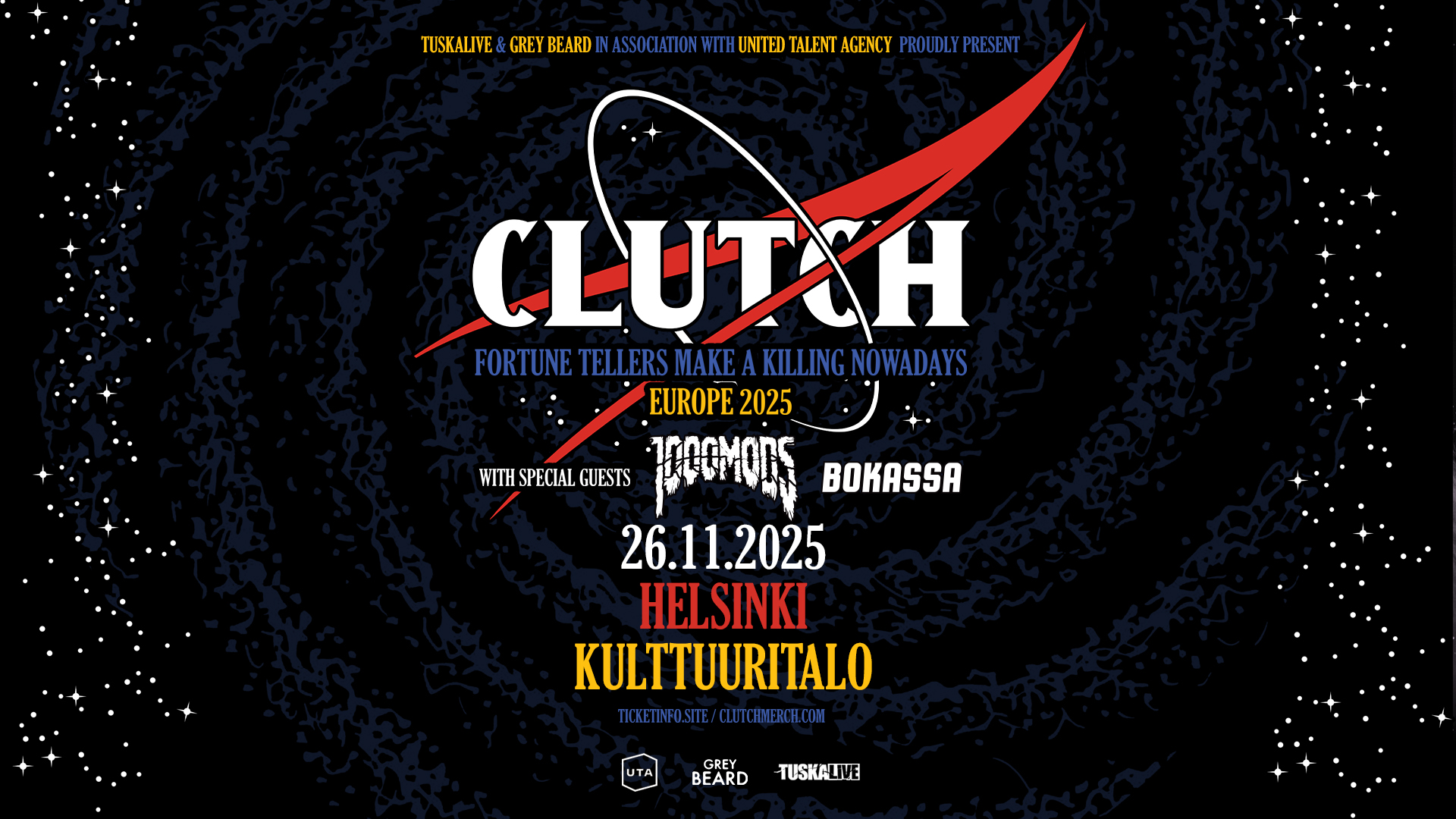 Clutch Kulttuuritalo 26.11.2025
