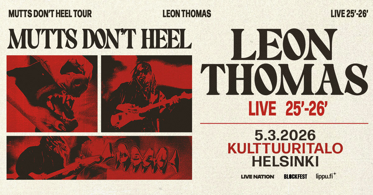 Leon Thomas Helsingin Kulttuuritalolla 5.3.2026