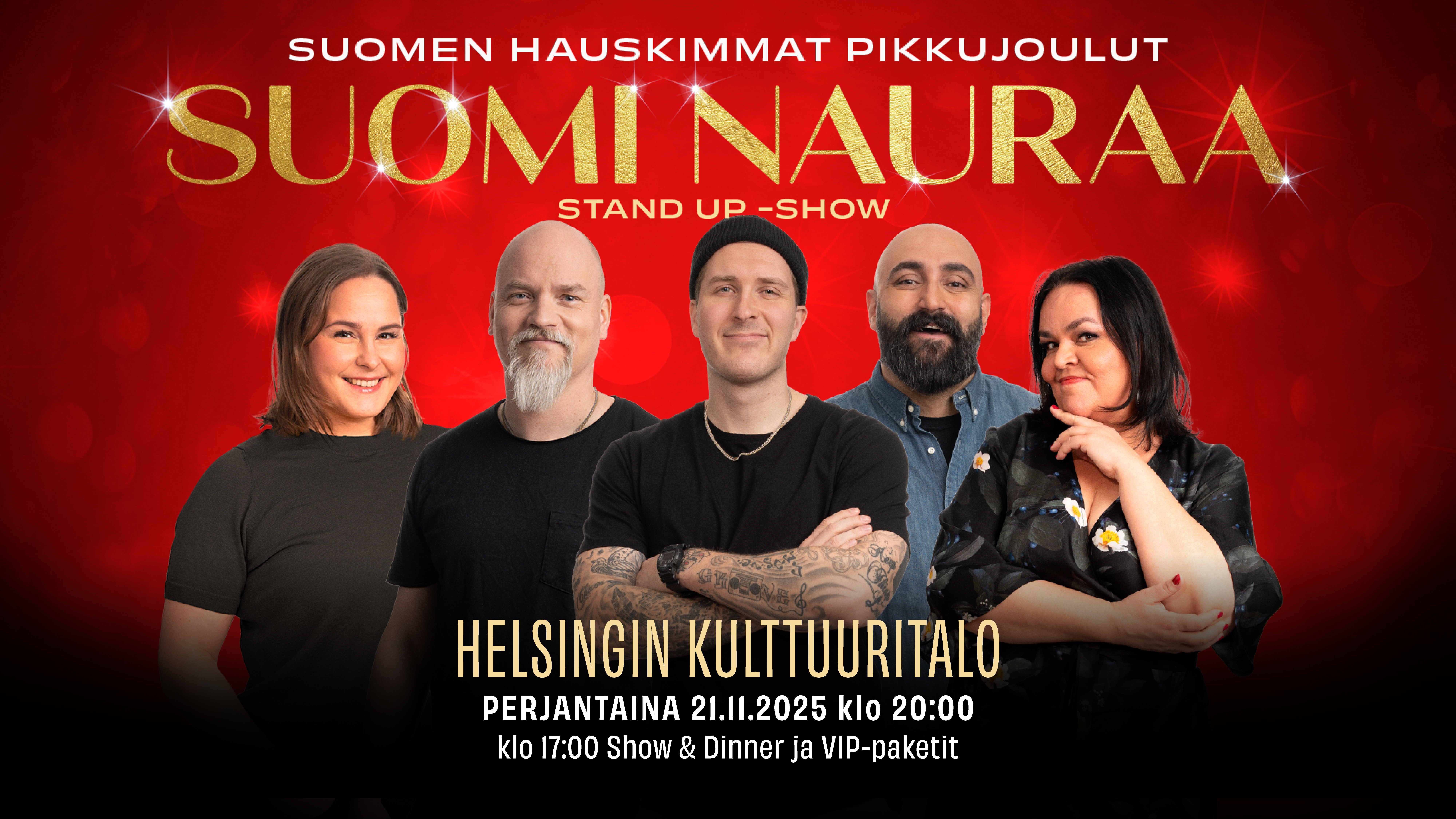 Suomi Nauraa stand up 21.11.2025 Kulttuuritalo 
