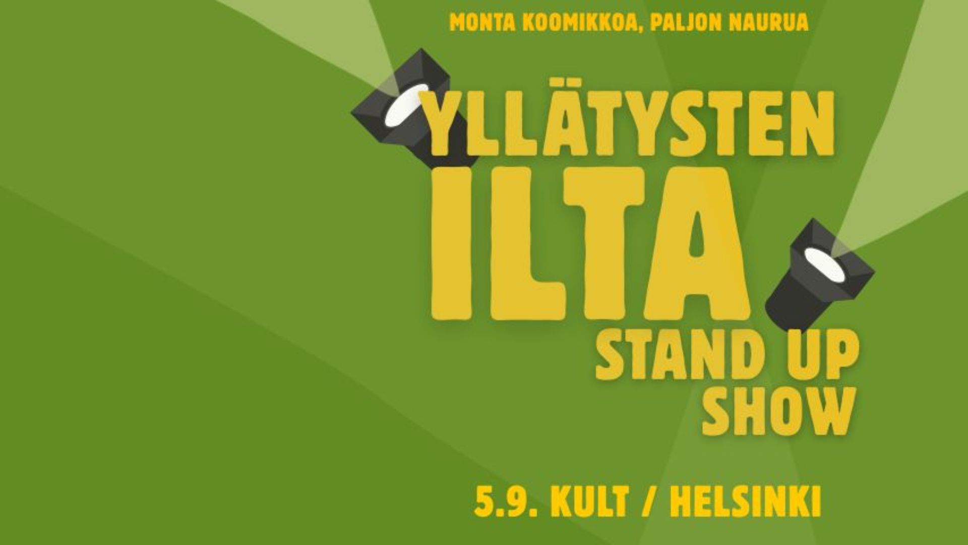 Yllätysten ilta stand up show