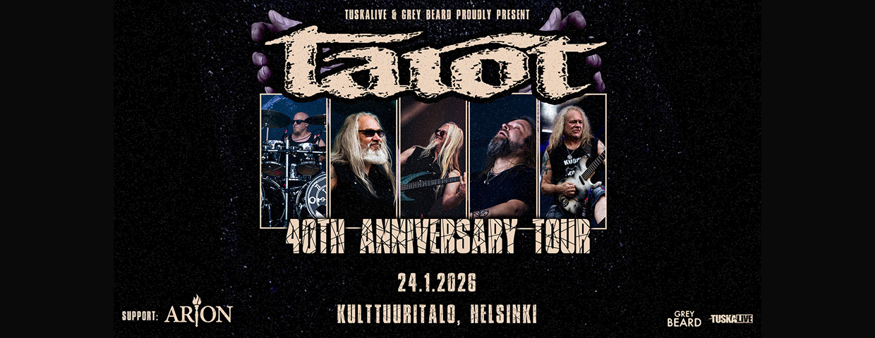 Tarot 24.1.2026 Kulttuuritalo, Helsinki Tarot 24.1.2026 Kulttuuritalo, Helsinki