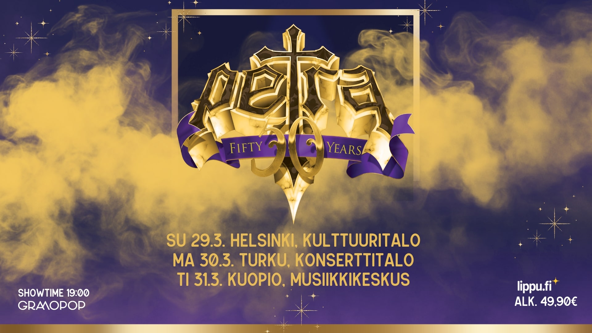 Kristillinen rockyhtye Petra Kulttuuritalolla