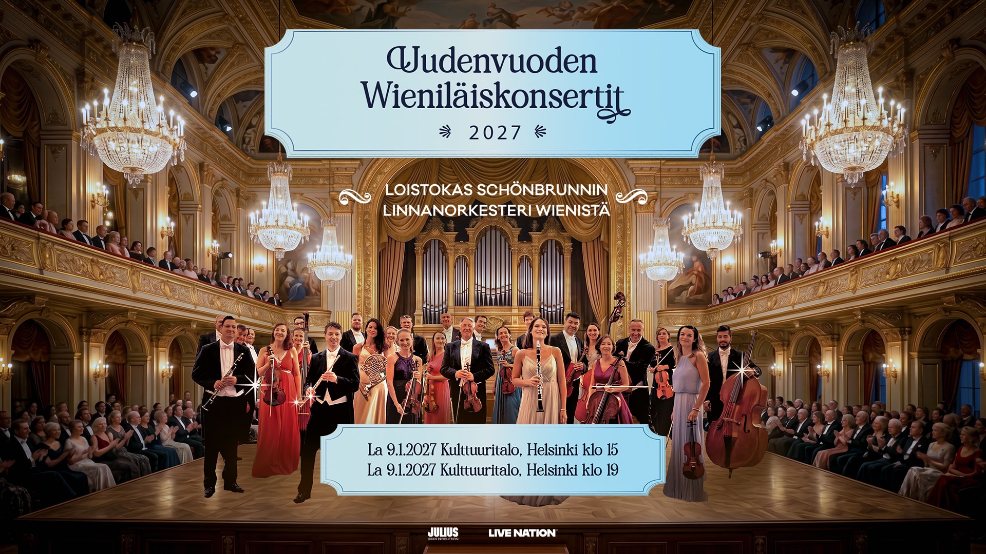 Uudenvuoden Wienilaiskonsertit Kulttuuritalolla 9.1.2027