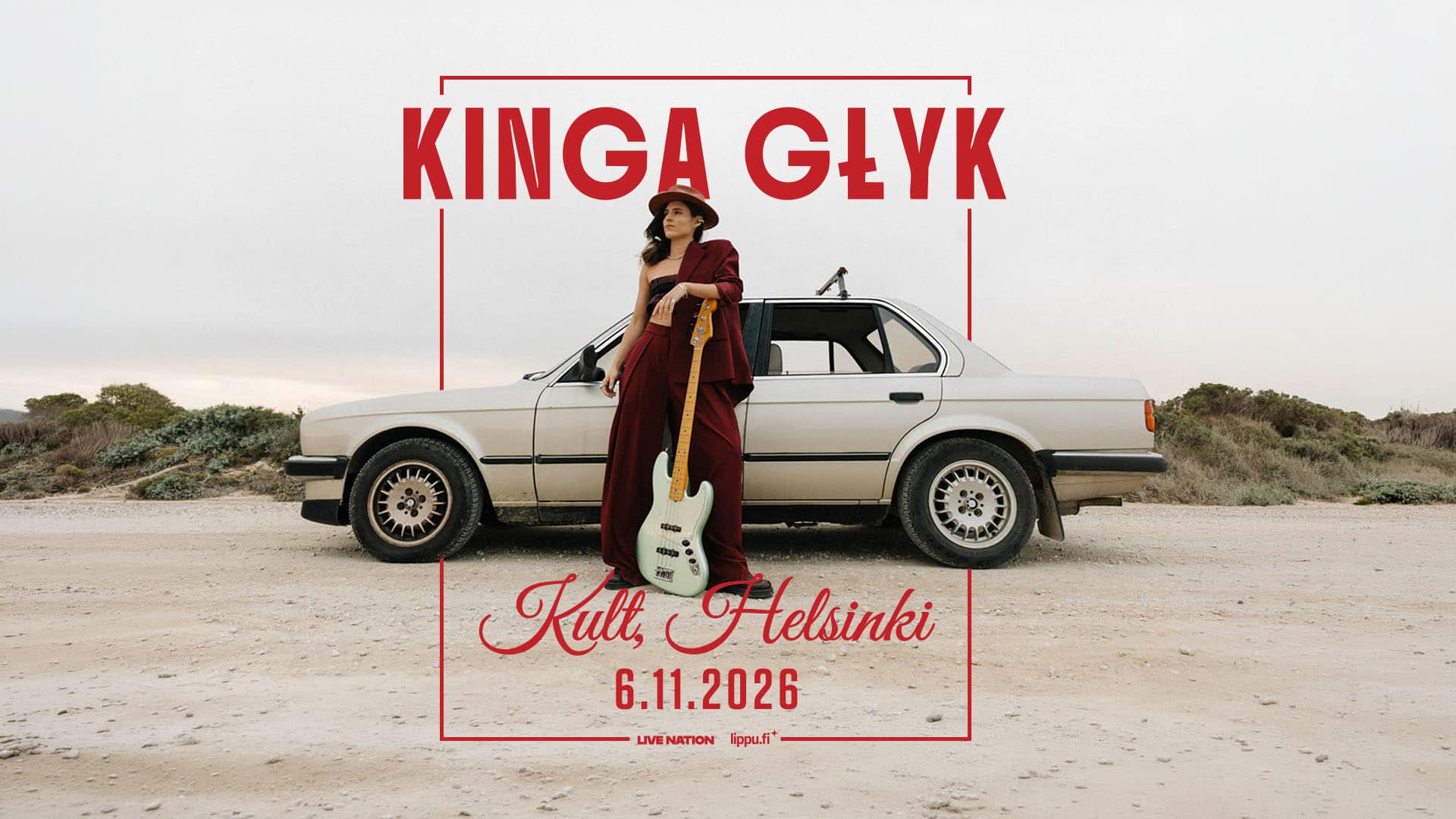 Kinga Glyk esiintyy KULT-klubilla Helsingin Kulttuuritalossa 6.11.2026.