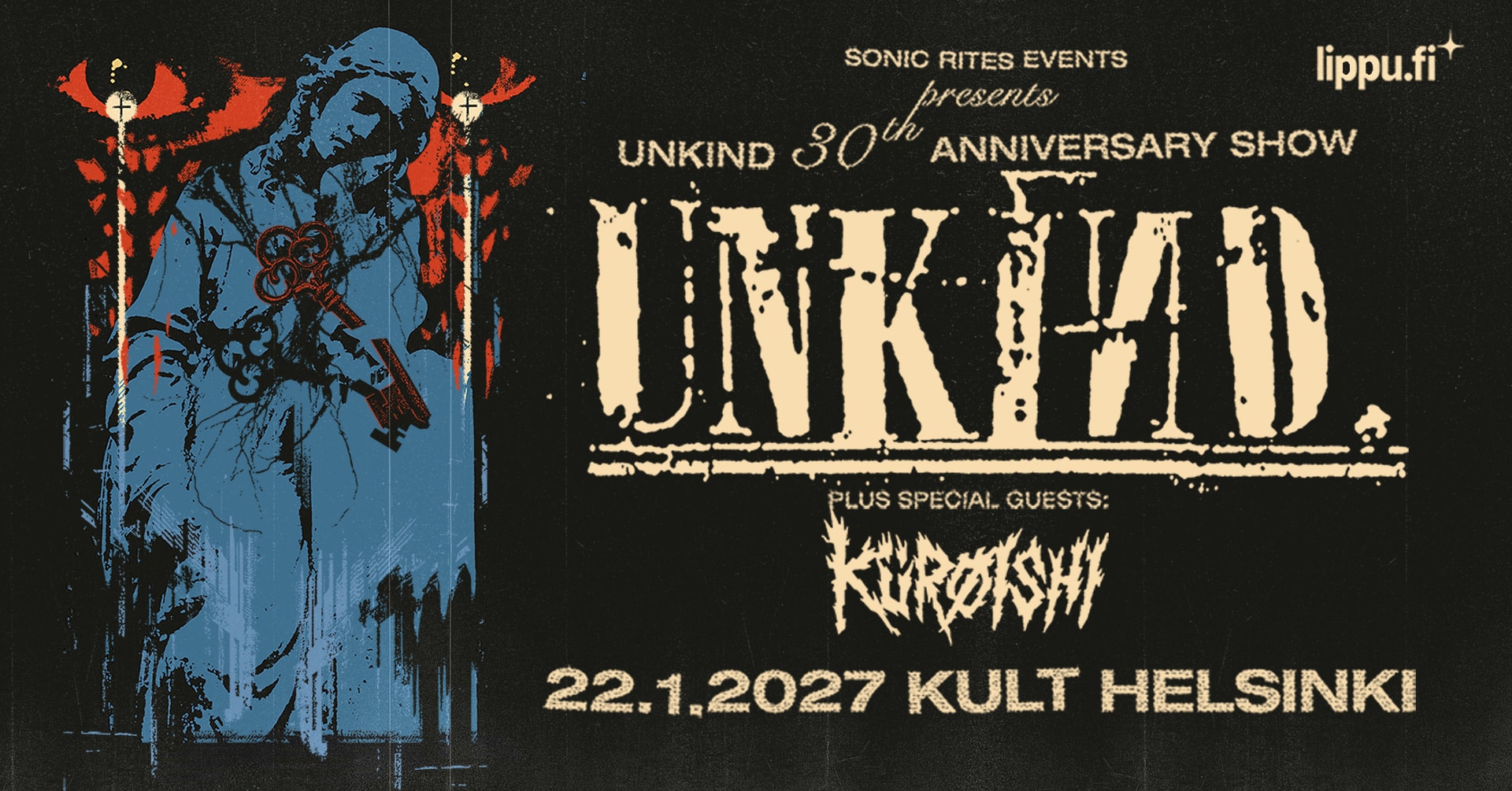 Unkind 30-vuotiskeikalla KULT-klubilla